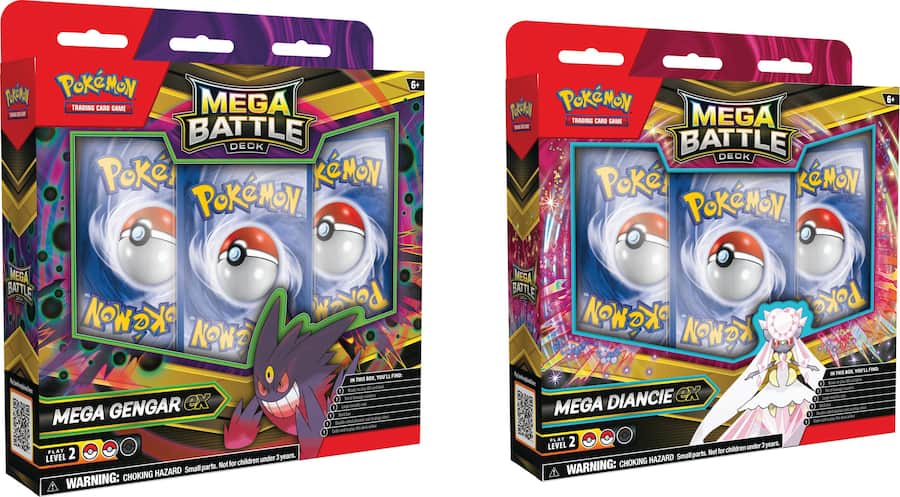 Pokémon - Trading Card Game: Mega Battle Deck (Mega Gengar ex or Mega Diancie ex) - Styles May Vary
